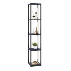 64 Inches Floor Lamp with 3-Level Dimmable LED Bulbs and Rotatable LED Poles-Black