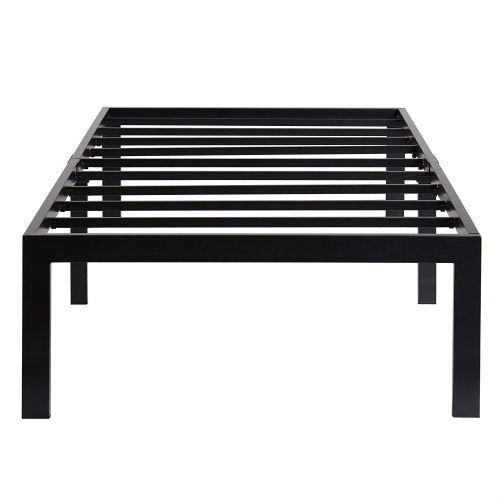 18-inch High Heavy Duty Black Metal Platform Bed Frame