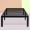 18-inch High Heavy Duty Black Metal Platform Bed Frame