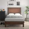 Twin Size Modern College Dorm Wooden Platform Bed